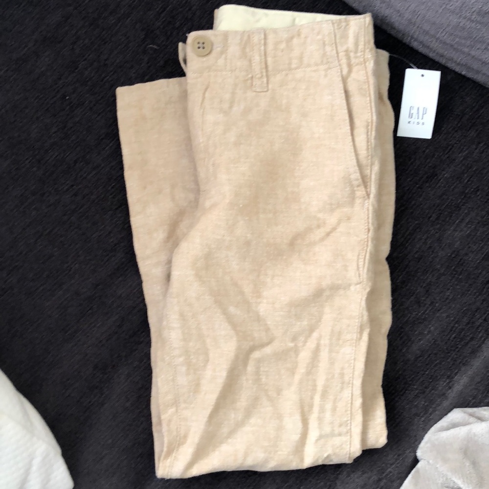 GAP boys linen pants NWT